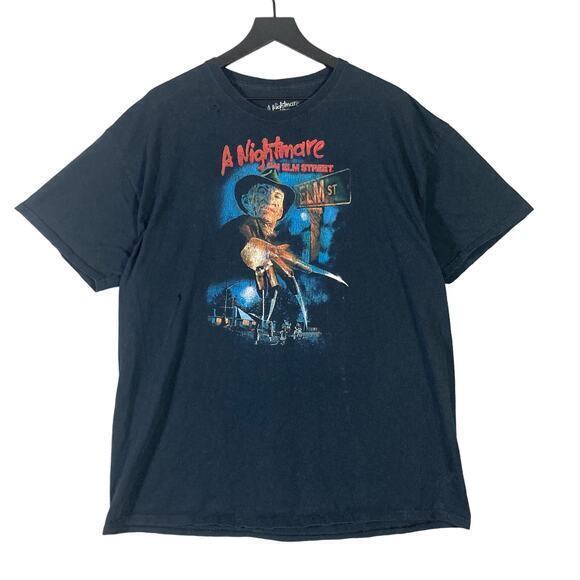 A Nightmare On Elm Street Freddy Krueger T-Shirt 2XL Black Graphic Print Men's - Picture 4 of 8